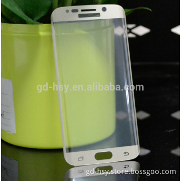 HUYSHE for samsung galaxy S6 edge 3D full cover tempered glass screen color edge to edge protector for s6 edge